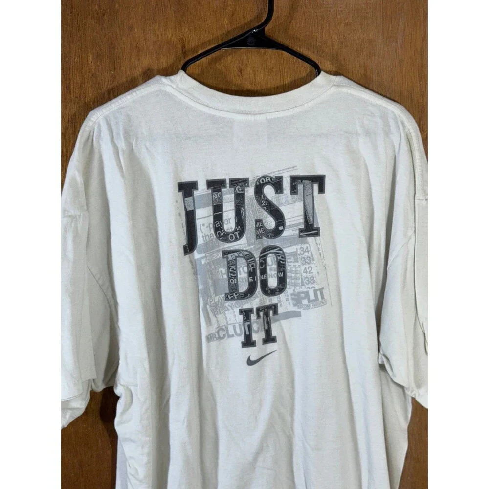 Vintage Nike Swoosh White Just Do It Shirt‎ XXL